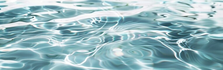 Poster - The water is calm and still, with ripples forming on the surface. Concept of tranquility and peacefulness