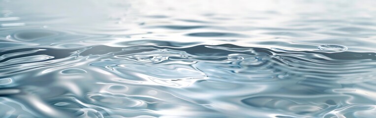 Poster - The water is calm and still, with ripples forming on the surface. Concept of tranquility and peacefulness