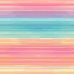 Wall Mural - A digital art piece featuring an abstract watercolor background with pastel stripes in shades of pink, purple, blue, yellow, and orange. The stripes are horizontal and blend seamlessly into each other