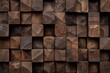 © Aliaksandr Siamko - A wooden wall with many wooden blocks