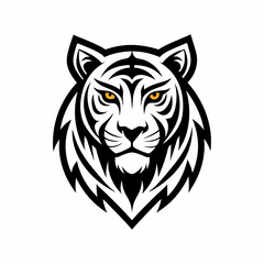 Wall Mural - tiger logo design best for sticker, esport, football team, patch and badge | logo tiger vector illustration design | angry tiger logo design mascot illustration