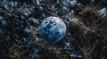 Wall Mural - from an aerial perspective behold the beauty of our tiny blue orb