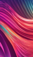 Vertical Vibrant gradient wave line background vector Abstract trendy modern design wallpaper for mu