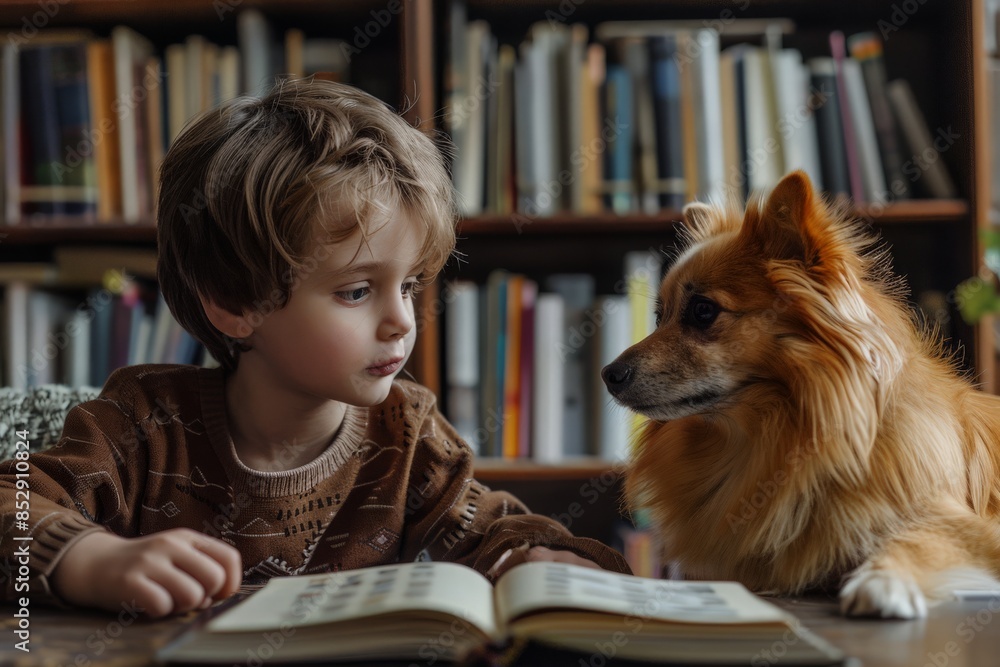 Reading therapy with a dog for children with disabilities and ...