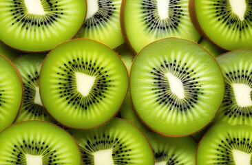Bright fresh juicy kiwi fruit background, summer vibes	
