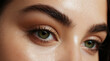 © triocean - Close up of beautiful woman's green eyes with eyelash and brow lift.