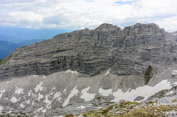 Wall Mural - rocks at mountain warscheneck in upper austria