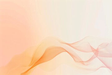 Wall Mural - Abstract background with a light pink and orange gradient waves