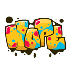 Wall Mural - Hope word graffiti text sticker