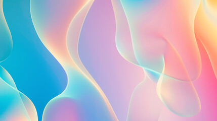 Wall Mural - Vibrant Flowing Colors Abstract Gradient Background