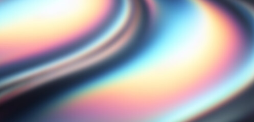 Poster - Abstract bright blurred background in iridescent holographic colors.
