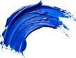 © Kdhtdg - Blue paint brush stroke in isolated transparent background