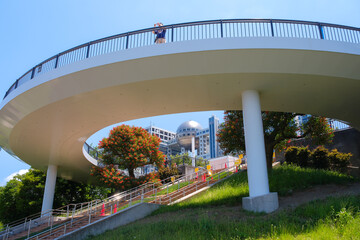 Wall Mural - 東京都港区 お台場海浜公園、展望デッキ