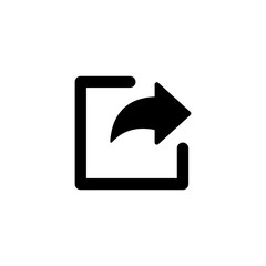 Fototapete - share arrow icon reply send forward icons button