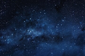 Wall Mural - starry night sky with dense clusters of stars and the milky way galaxy