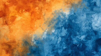 Orange and Indigo watercolor texture