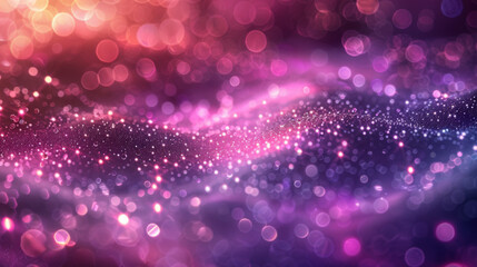 Wall Mural - purple glitter lights background. defocused