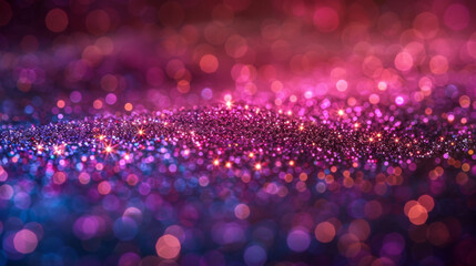 Wall Mural - purple glitter lights background. defocused