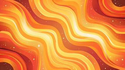 Wall Mural - Orange and Amber retro groovy background presentation design 