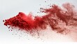 © nino - red dust flyng isolated on white