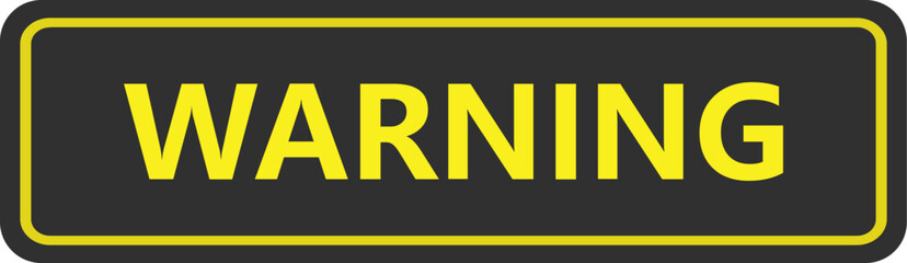 Canvas Print - Warning sign