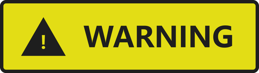 Sticker - Warning sign