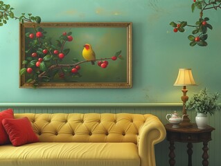 Wall Mural - Vintage iconic interior design