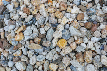 Poster - decorative pile of natural stone background.
