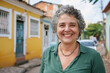© Diflope - Portrait of senior brazilian woman outdoor. retreat, retirement and happy senior lifestyle concept.
