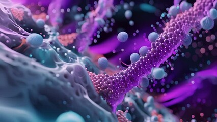 Poster - An animation of the varying sizes and structures of ion channels depicting their role in determining the speed and magnitude of neuronal signaling.