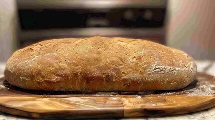 Poster - Homemade sourdough whole wheat unleavened bread crafted by hand