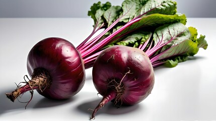 Radish on white isolated background