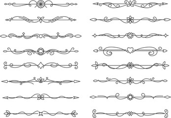 Wall Mural - classic line decorative dividers
