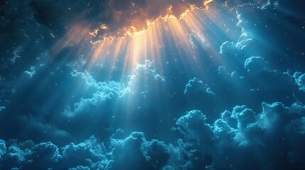 Wall Mural - Abstract background of light from heaven
