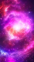 Wall Mural - a colorful animated space nebula background created with some elements made with 4k