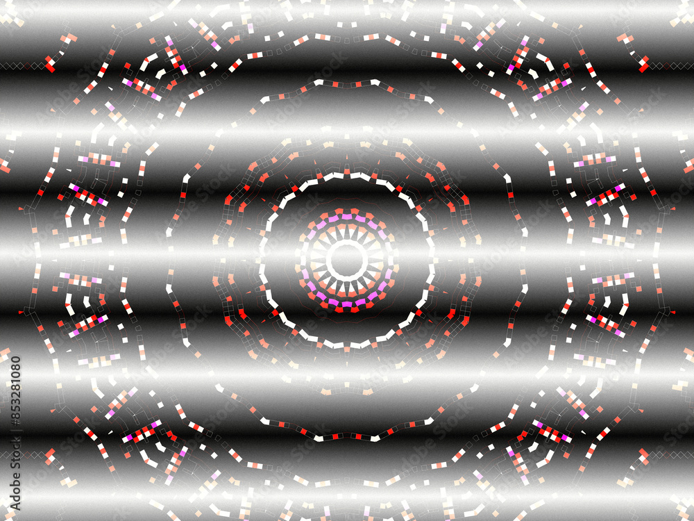 Abstract design with concentric circles creates a captivating effect ...