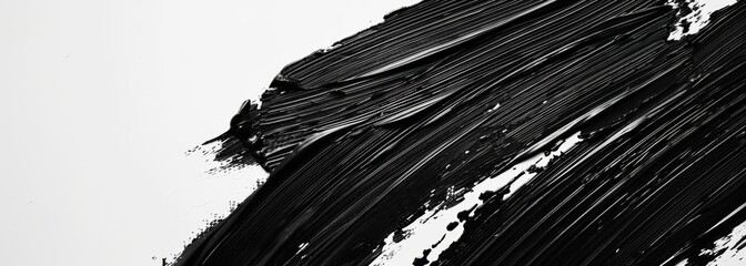 Black brush strokes oil paints wallpaper background