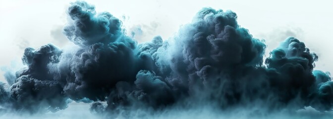 Wall Mural - Fantasy colorful cloud isolated on white wallpaper background