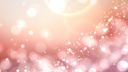 Abstract pink and white bokeh lights background. Sparkling and shimmering festive effect for holiday design. Soft and dreamy atmosphere.