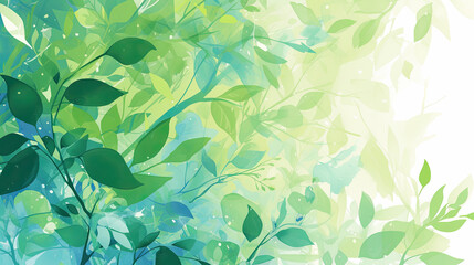 Wall Mural - vector_art_light_green_background