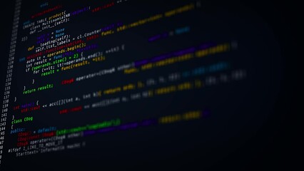 virus code and software hack concept. cyber security binary code encryption data, privacy security p