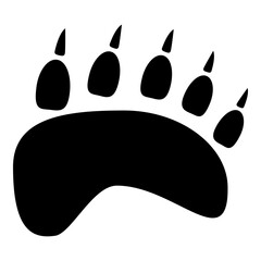 Sticker - Footprint Bear Front Paw