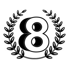 Sticker - Number  Logo