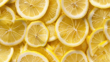 Close Up of Freshly Sliced Lemon