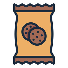 Wall Mural - Snack bag icon