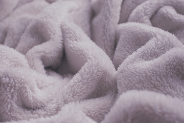 Wall Mural - pink soft fluffy blanket textile