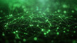 © goku4501 - Abstract dark green lights background. Future innovation high-tech digital communication business connection, clear and crisp details. Technology global network particle luxury