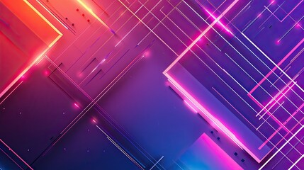 Wall Mural - an abstract website background with glowing neon gradients featuring
