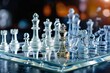 © Joun - A glass chessboard reflecting the final decisive move