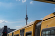 © Jakob - Yellow Berlin metro train on a sunny day. Berlin yellow train.